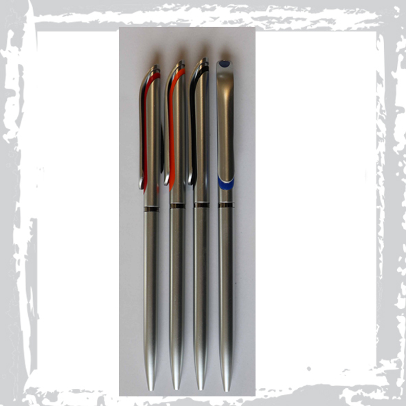 خودکار پلاستیکی نقره ای کمرپیچ کد 436